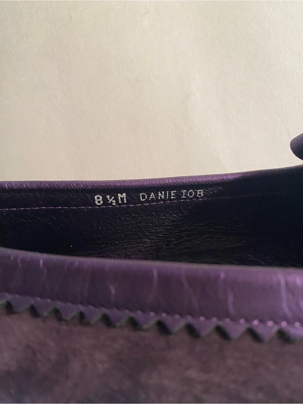 Donald Pliner Purple Suede Loafers with Fringe